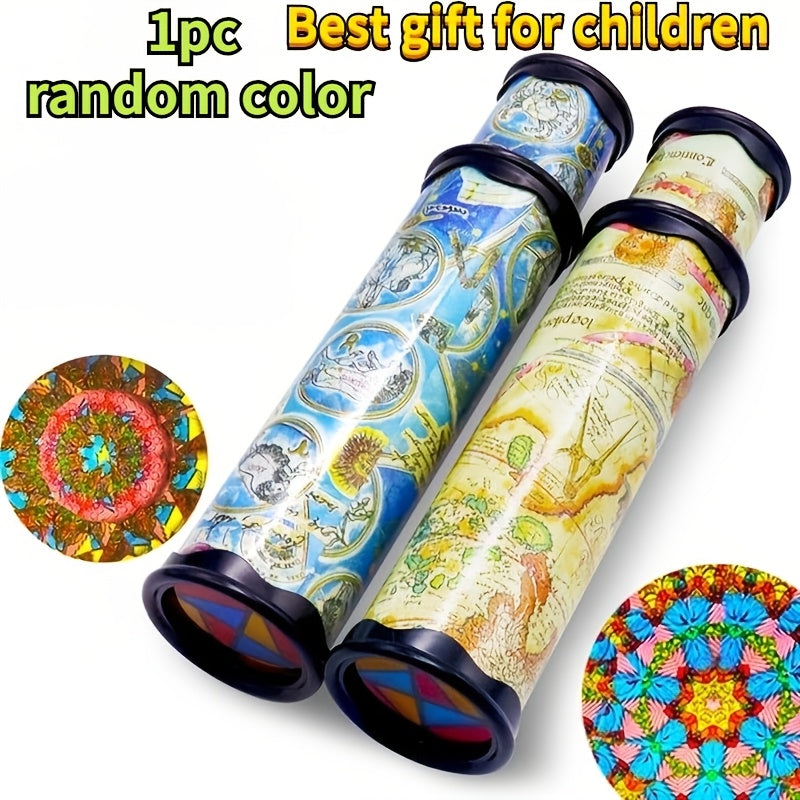 1pc random color classic kaleidoscope toy pullable extension