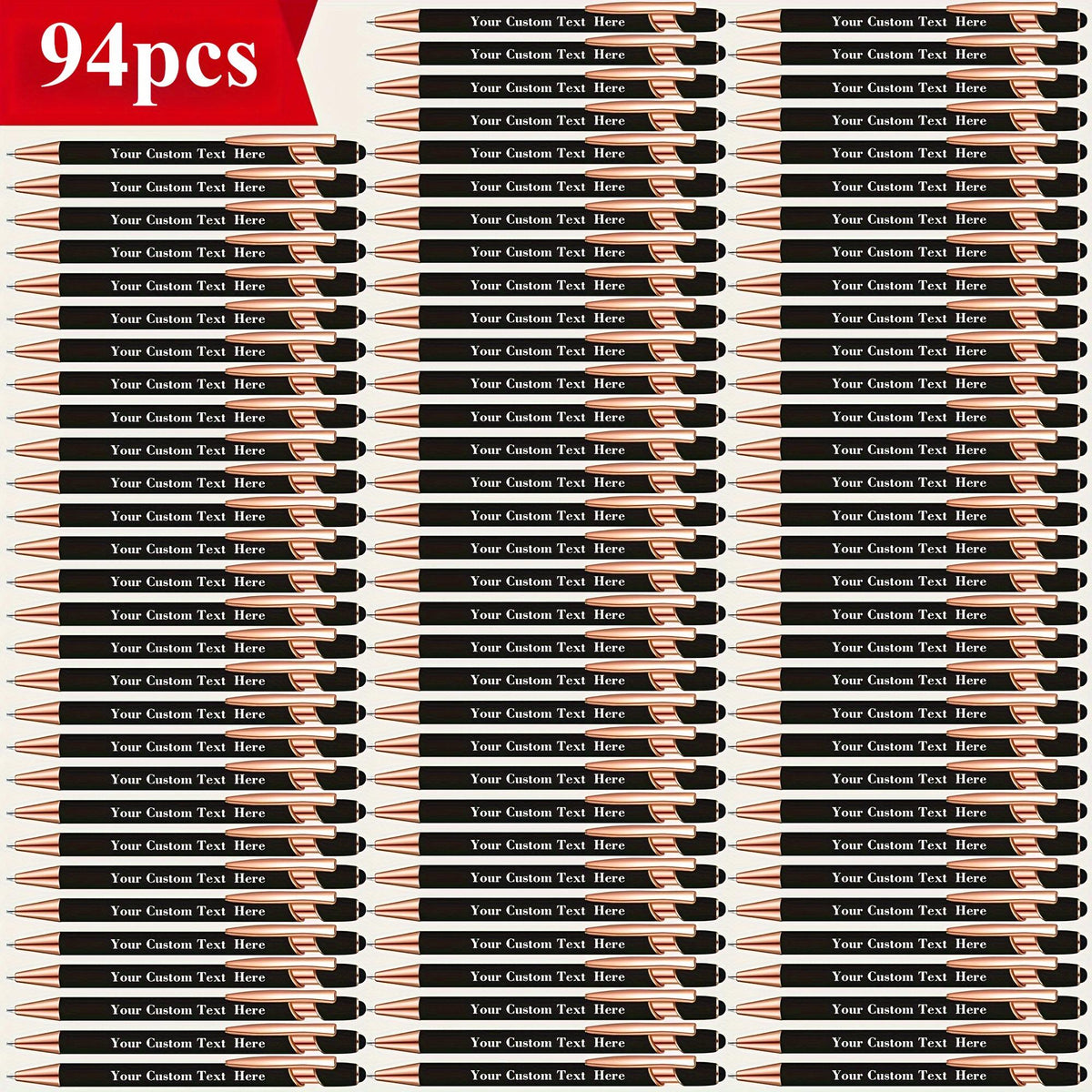 94pcs custom engraved ballpoint pens personalized names text