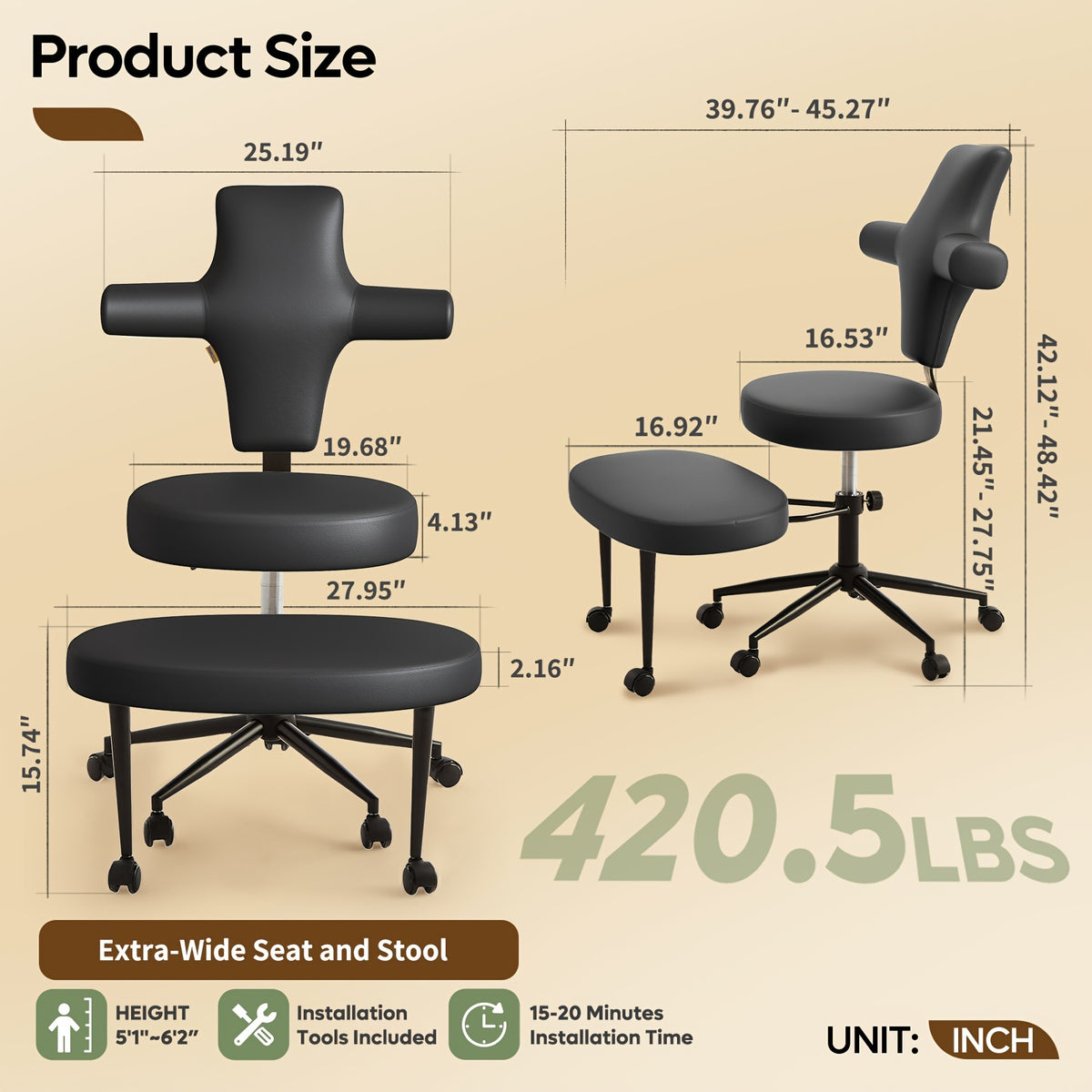 2026 upgrade ergonomic office chair pro max extra wide cross