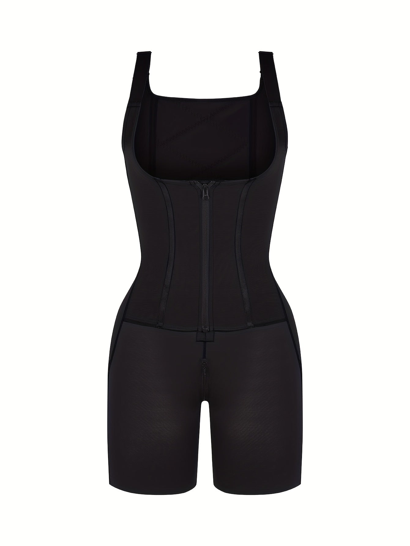women 2in 1 adjust hooks abdomen trimmer control shapewear