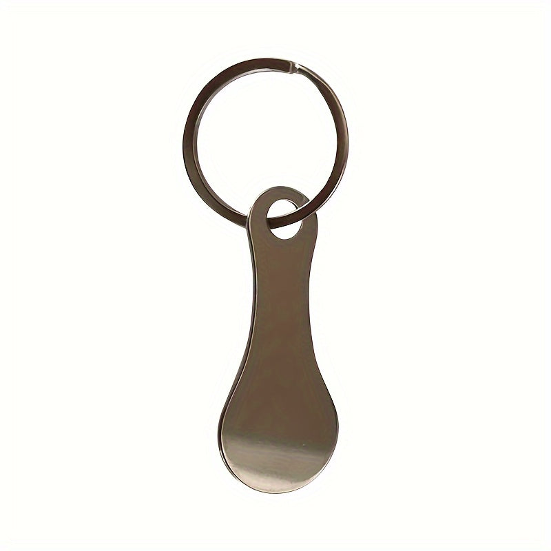 1pc   keychain stainless steel trolley