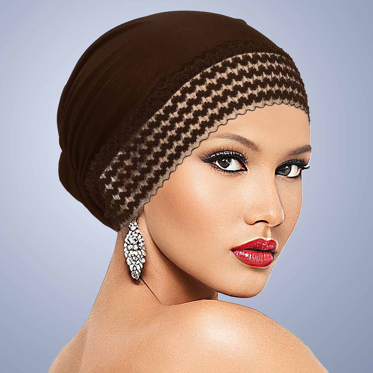 womens solid color turban   fashionable versatile base