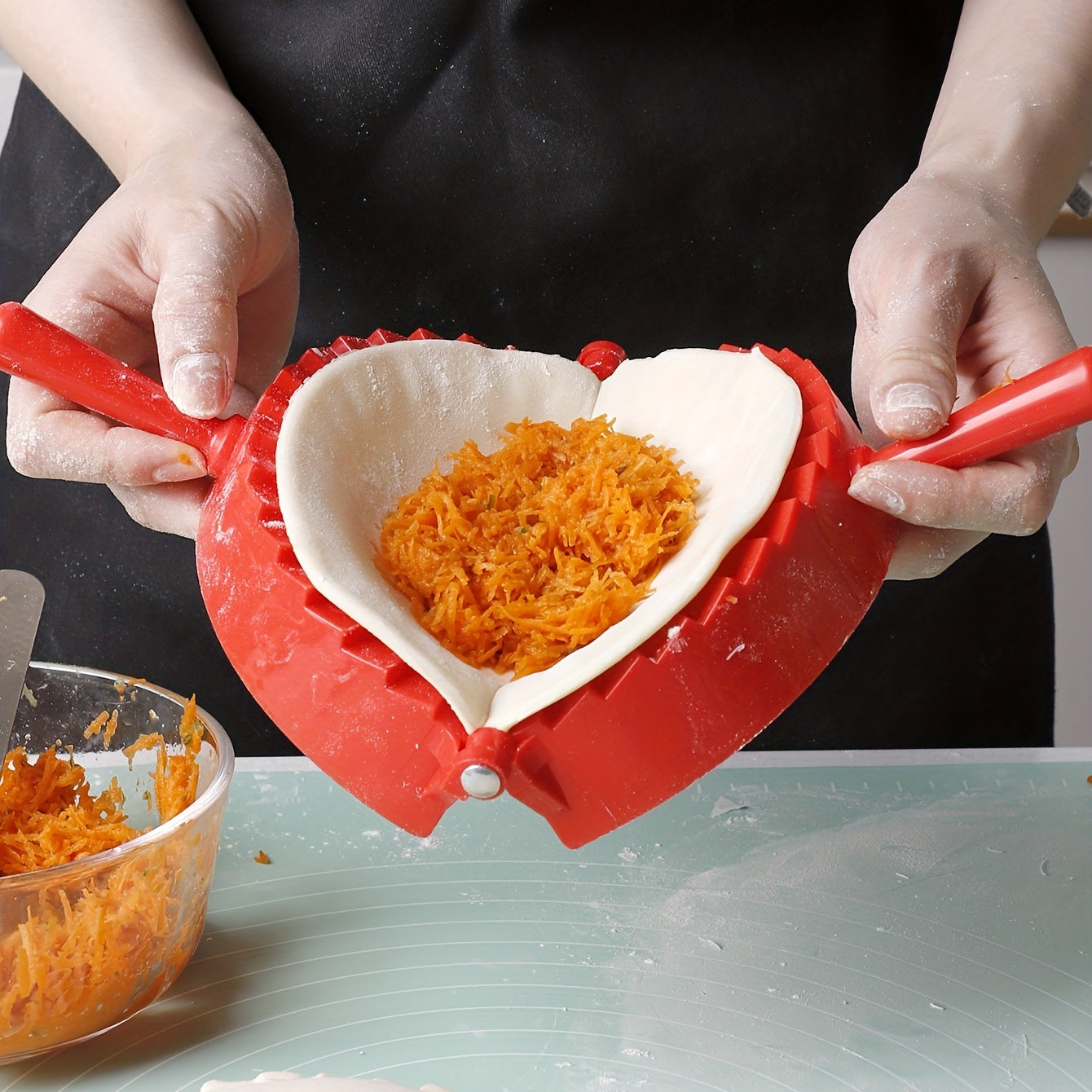 large press shape dumpling mold pp plastic 29x18 5x3 5cm