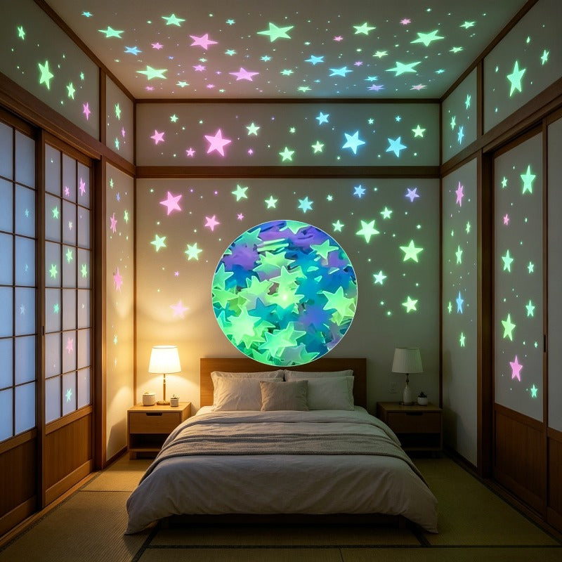 310  in dark wall stickers mixed colors 1 18inch