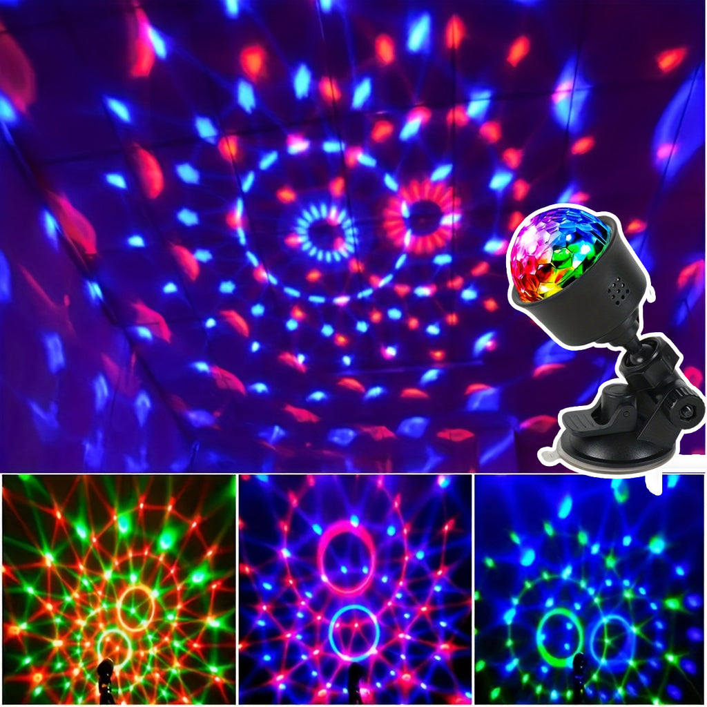 5 7pcs rgb rotating led dance lights usb plug in disco ball