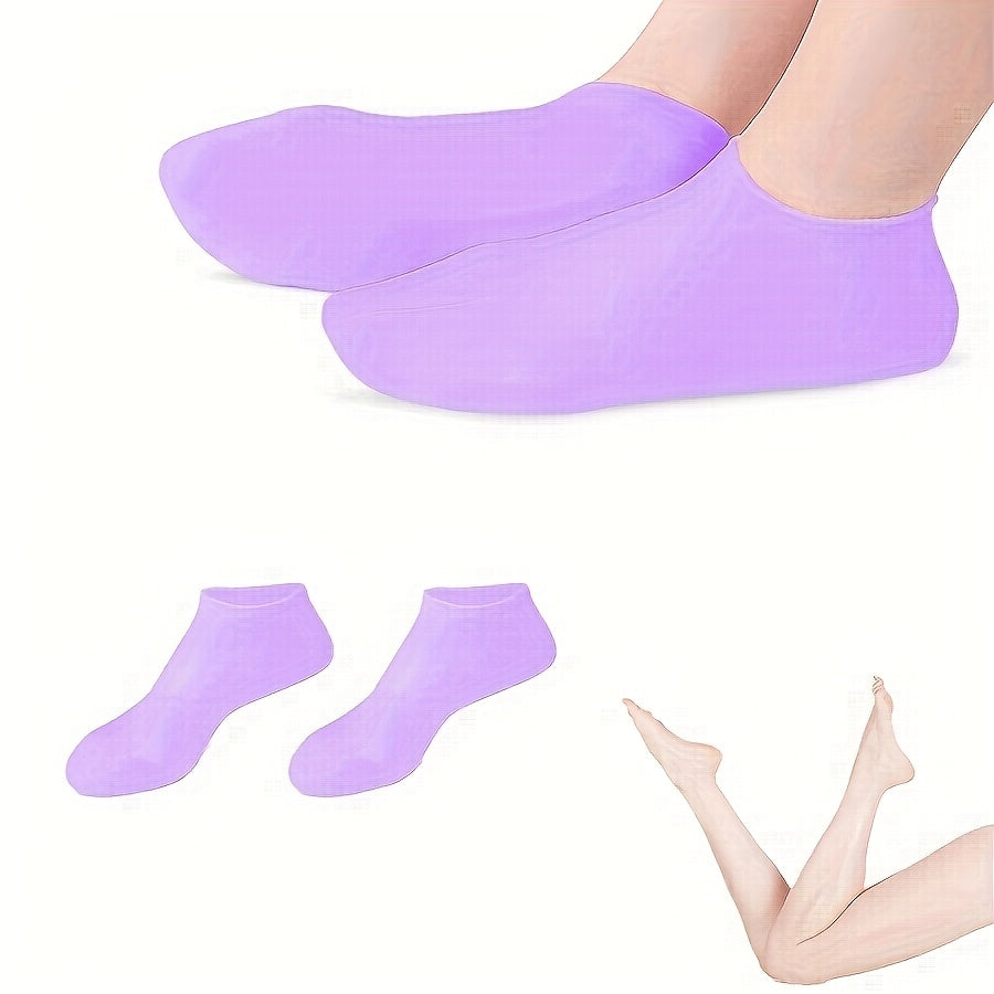2pcs womens silicone socks   protection socks aloe vera