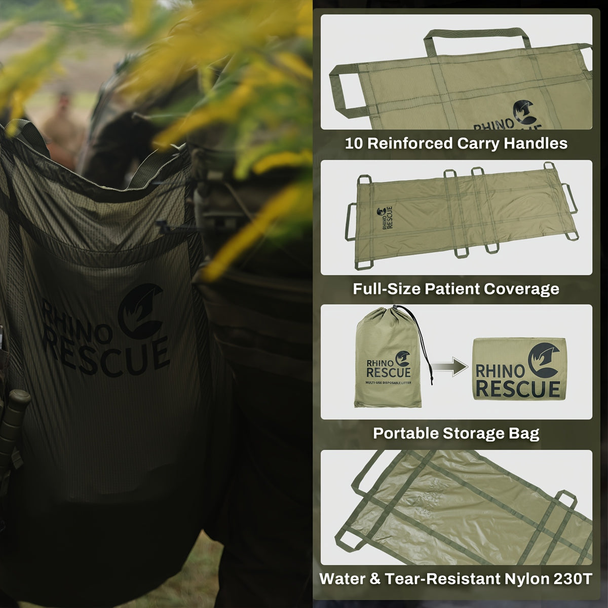 rescue emergency multi purpose disposable stretcher