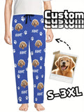 custom mens pants a face