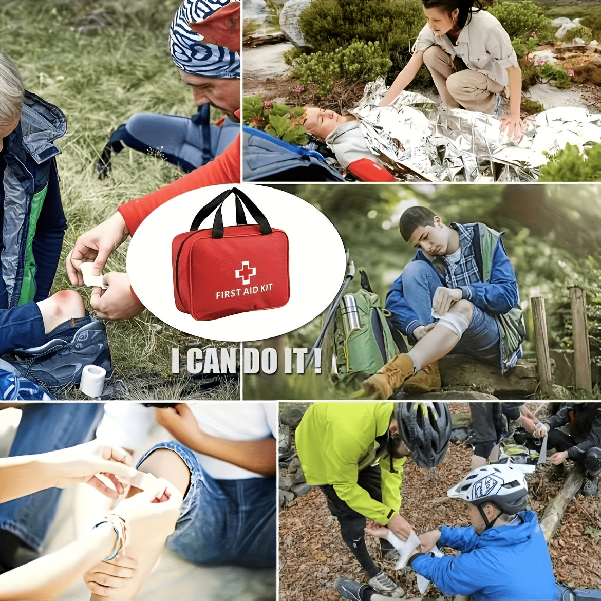 152pcs first aid kit premium waterproof compact trauma