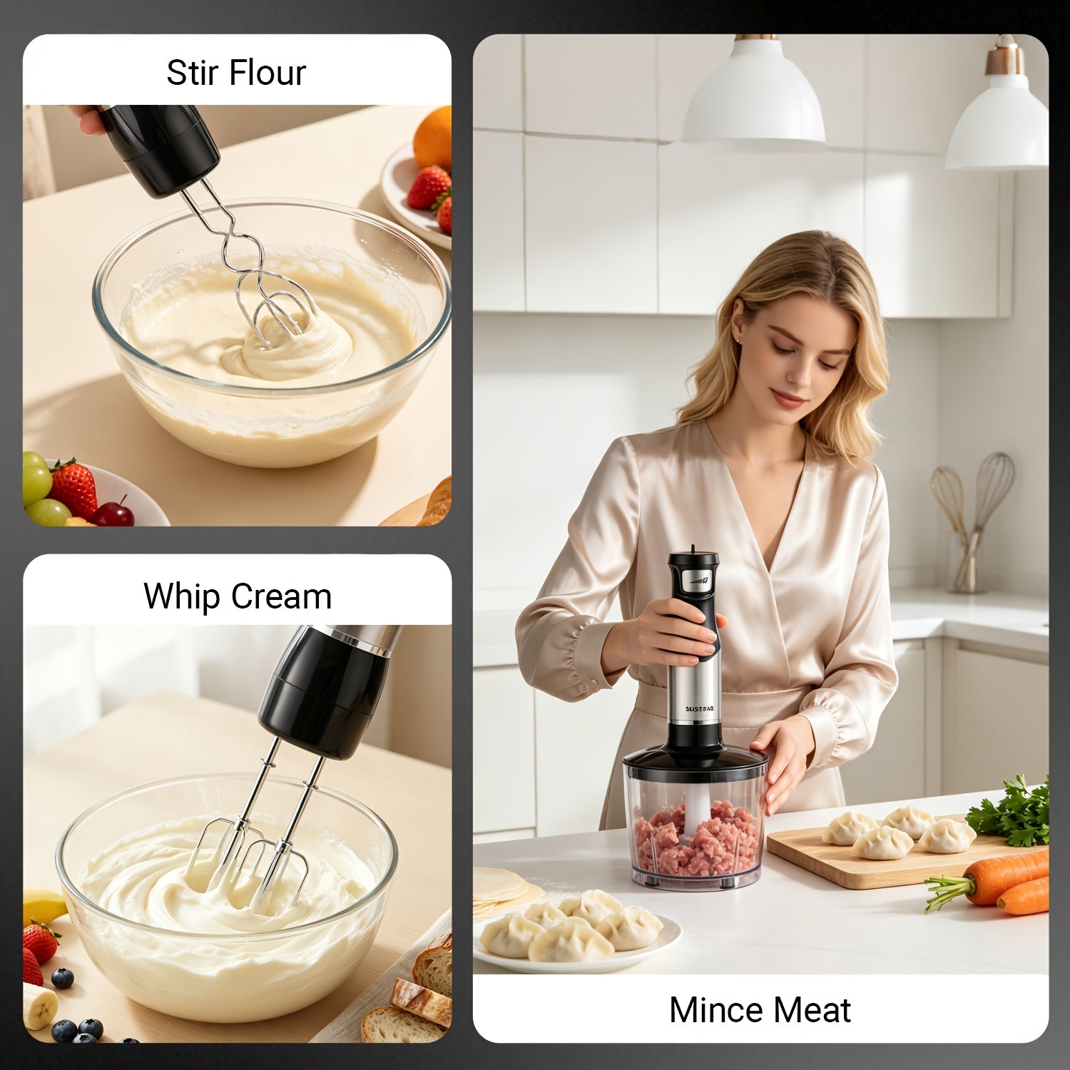 8 in 1 multi function handheld blender in   mixer