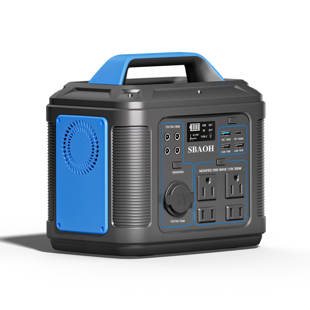 300w portable power station 296wh 80000mah solar