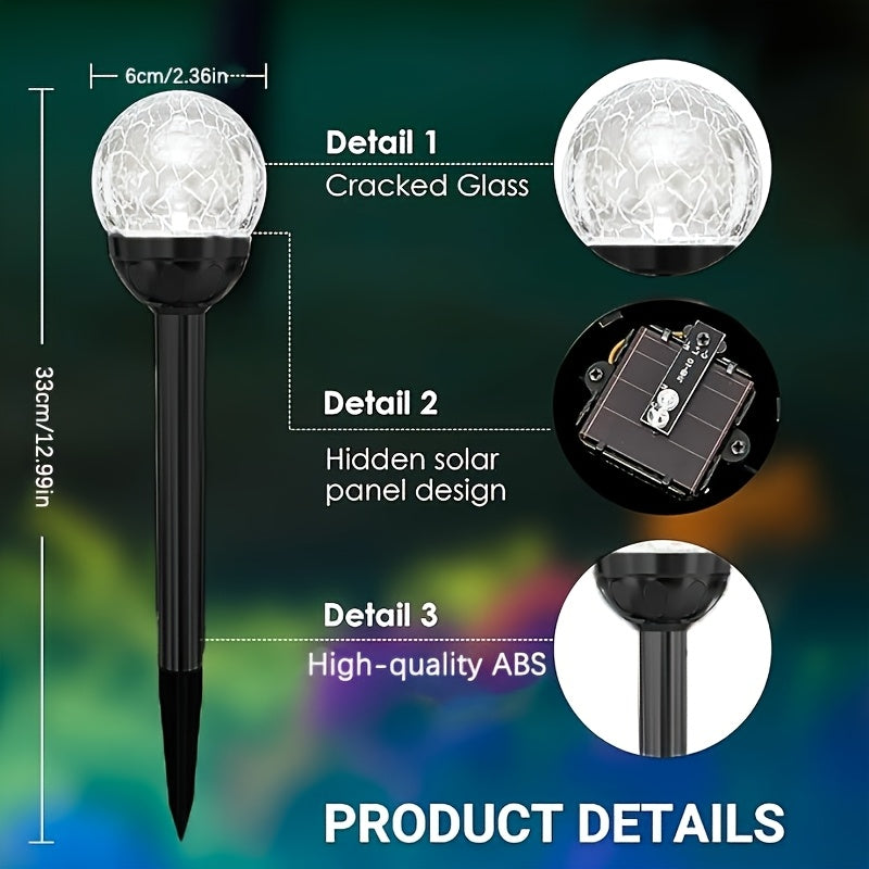 a set 10 solar powered outdoor garden lights change colors