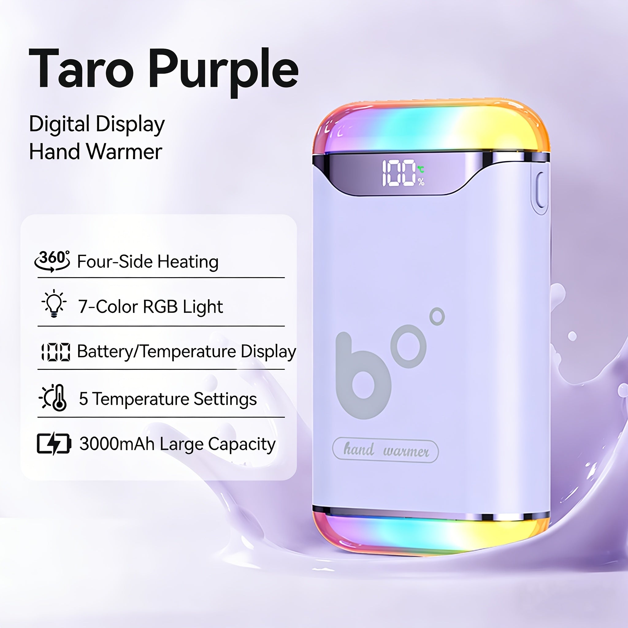 usb mini portable hand warmer heater rechargeable four sided