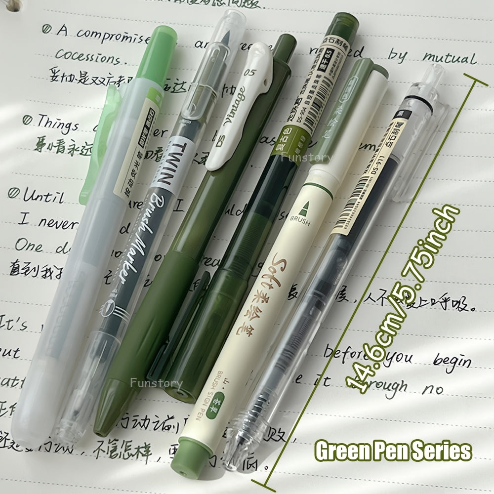 6pcs gel pen colored   calligraphy pens 0 5mm fine