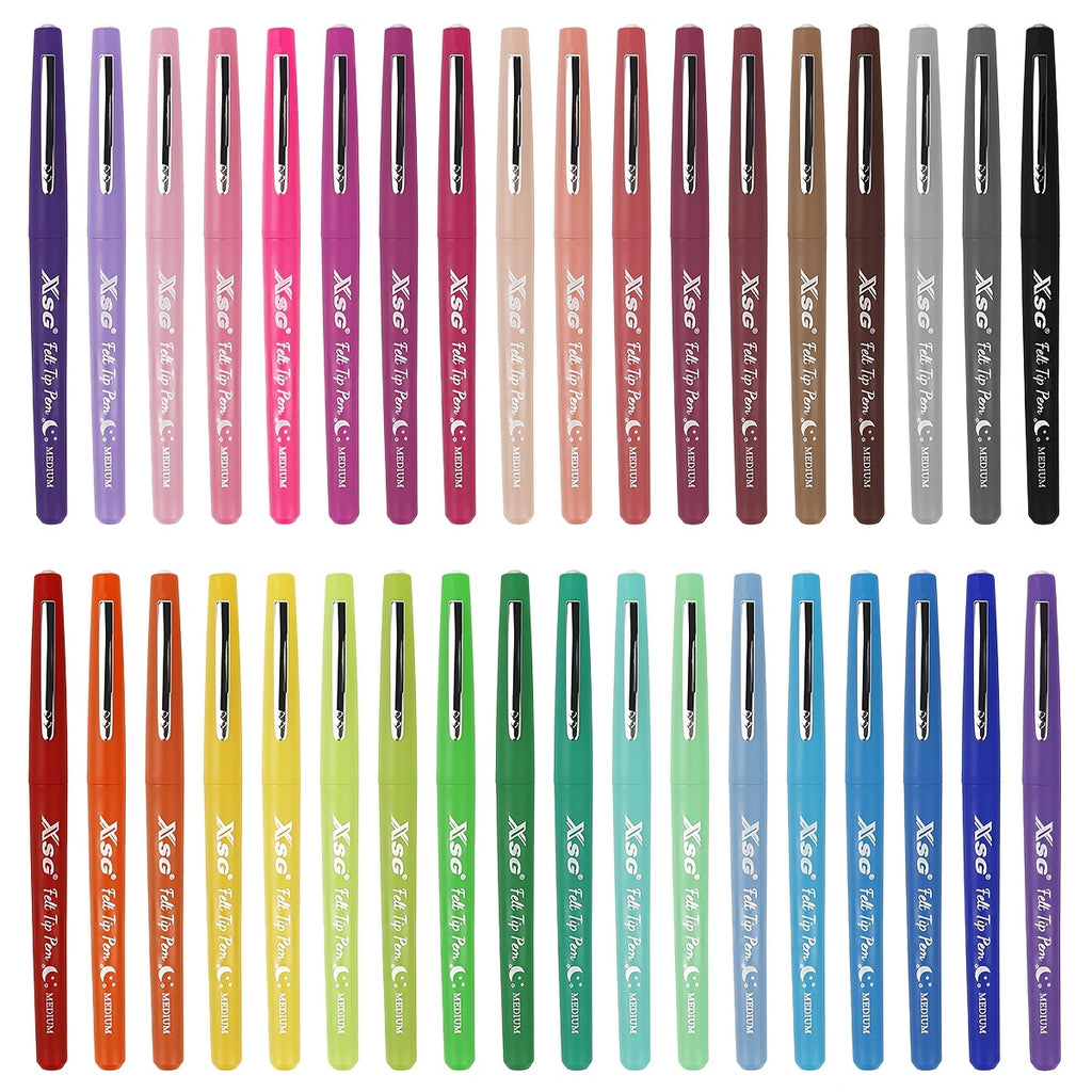 36 colors water based felt tip pens set 0   tip smooth