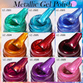 7ml 9pcs metallic gel polish nail polish soak led