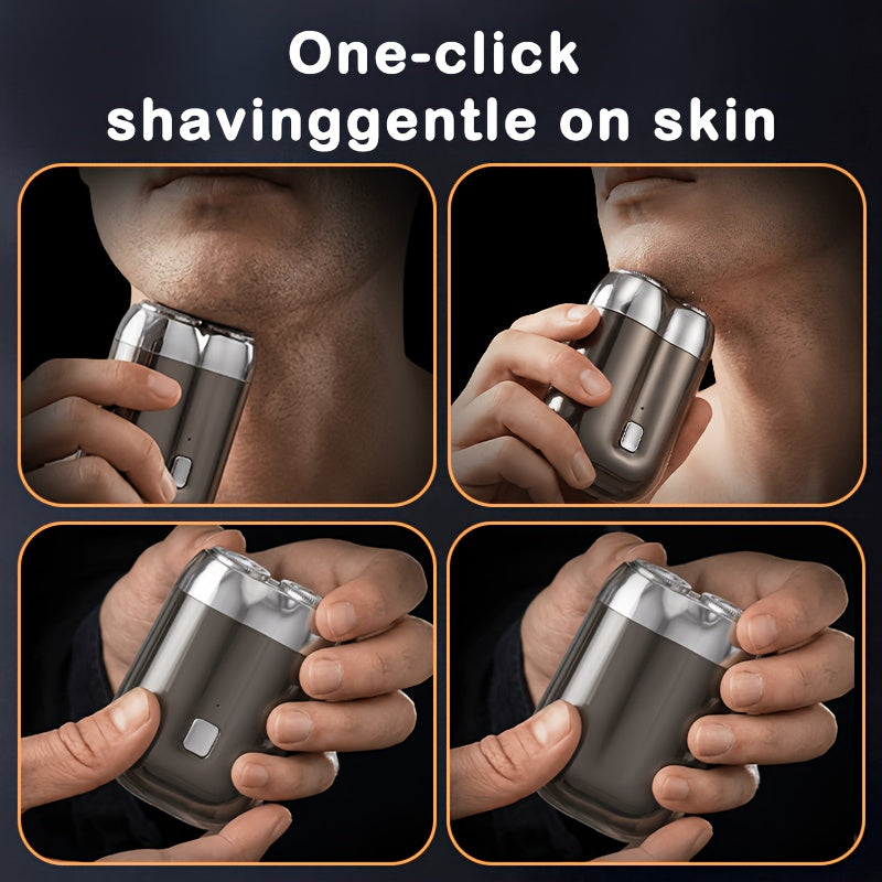 portable electric shaver floating head system washable