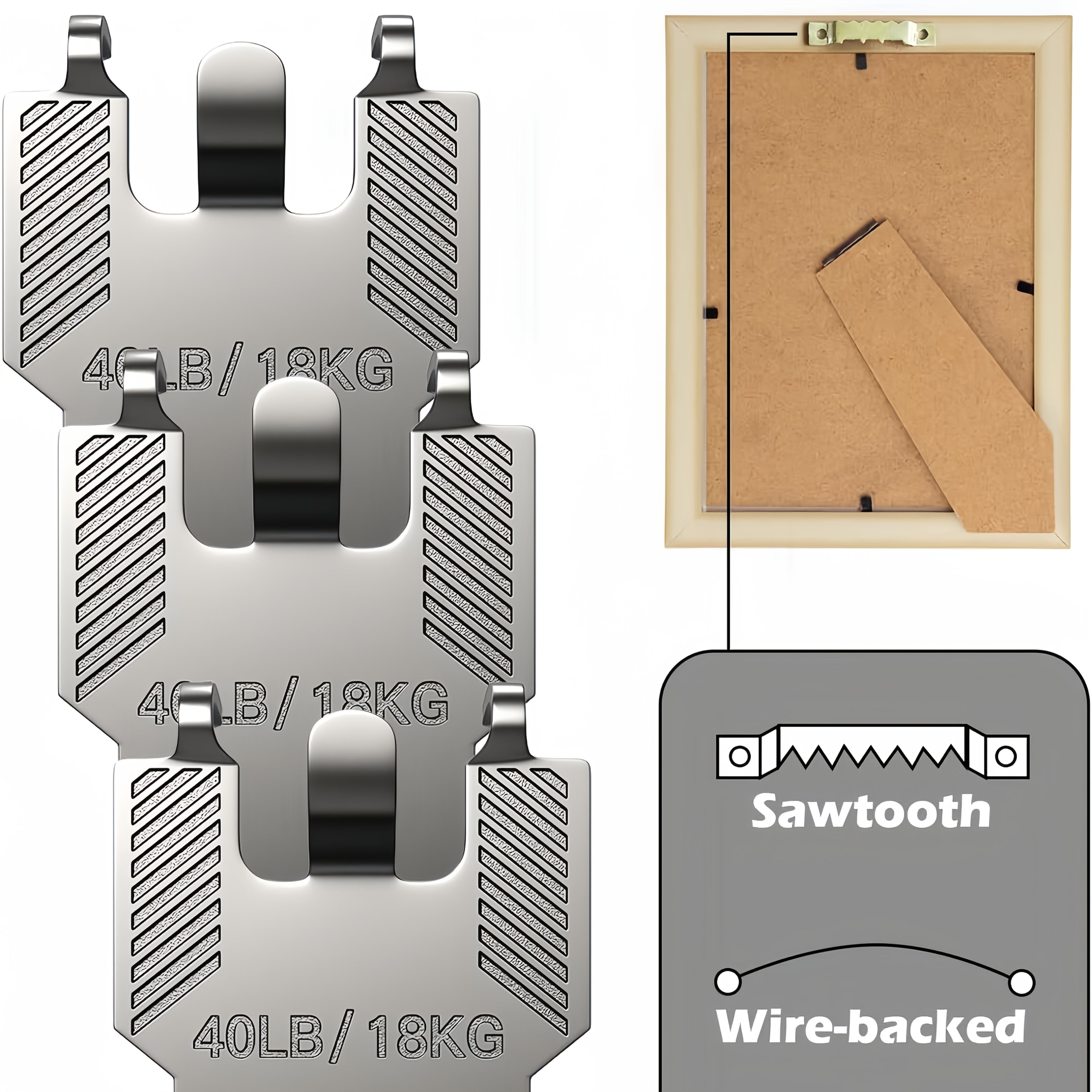 20  picture hangers picture hooks claw hooks drywall