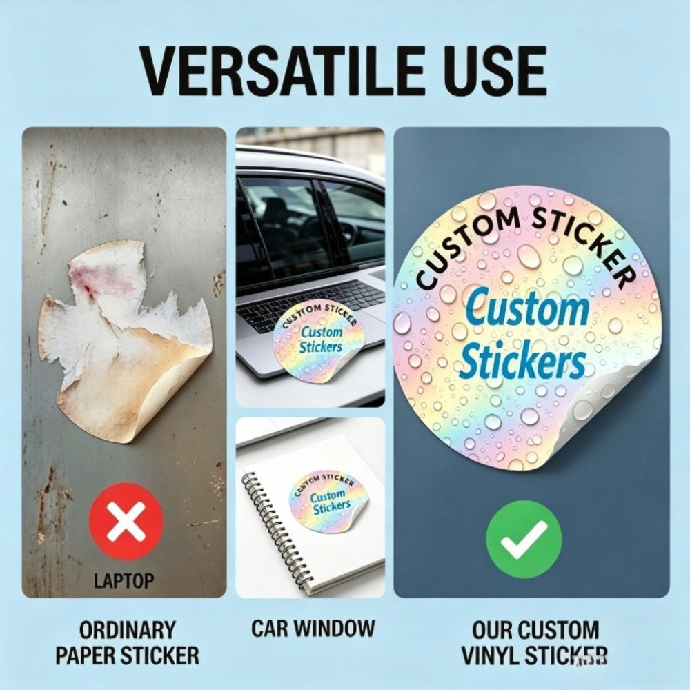50 200pcs 1 18 1 57 custom stickers custom   white