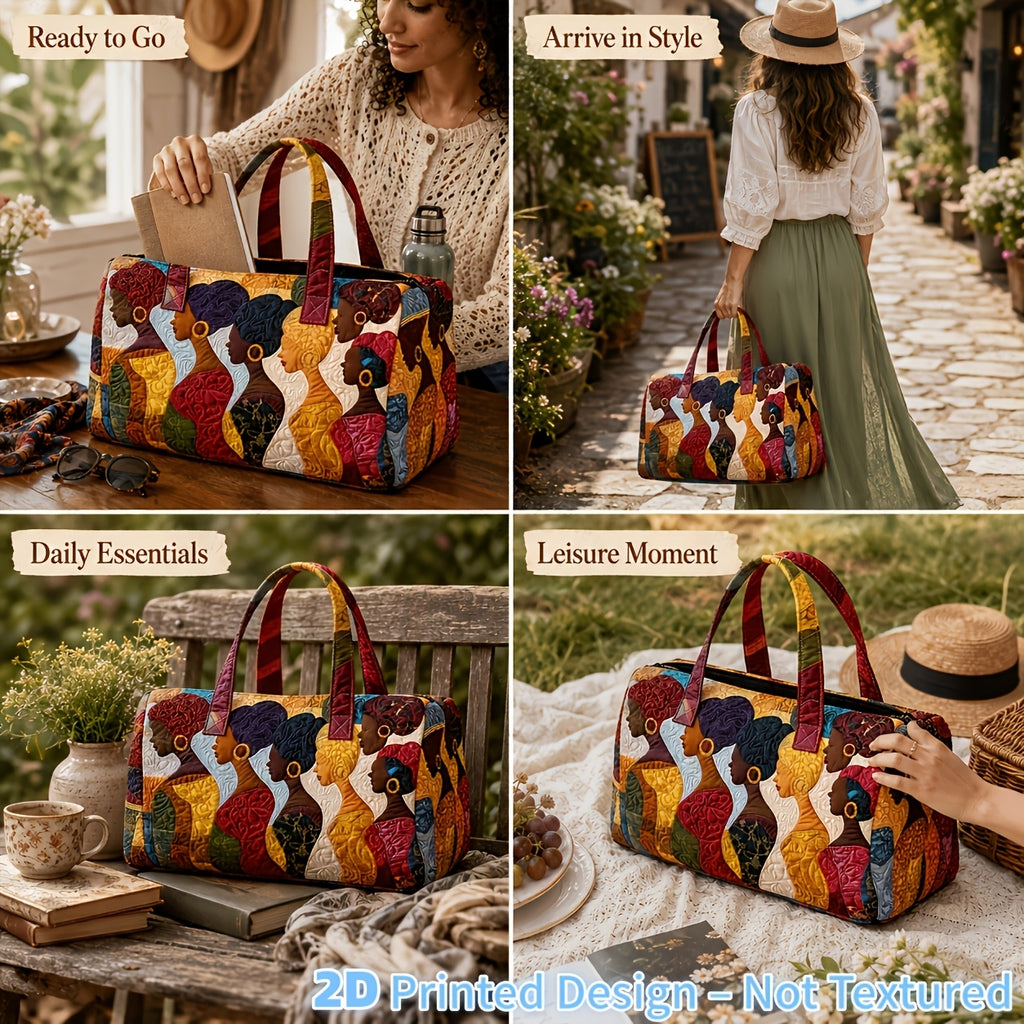 printed design not textured queen size tote bag featuring