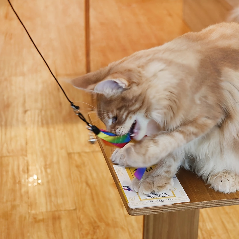 8pcs set interactive cat toy set cat teaser wand 1