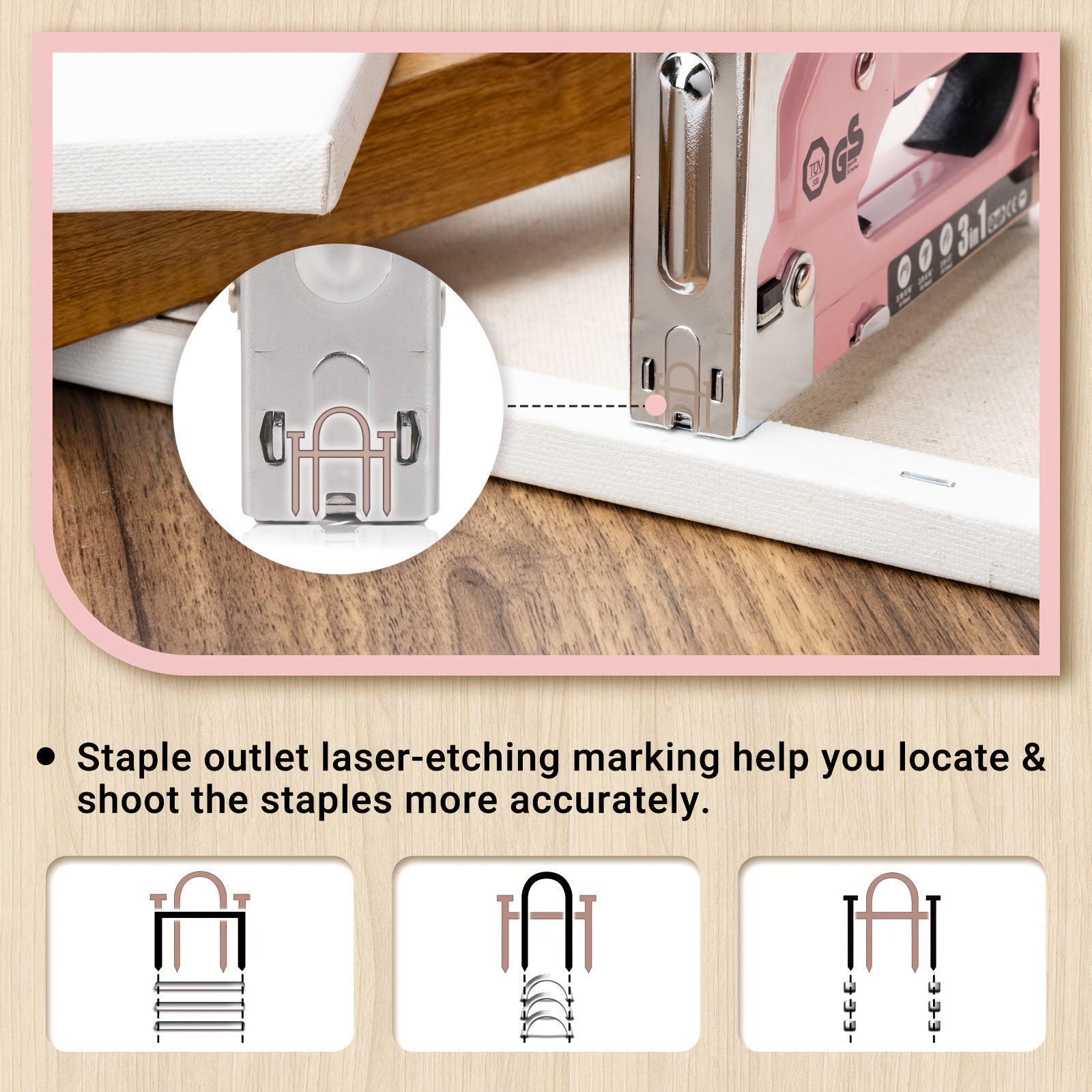 heavy duty 3 in 1 manual staple gun brad nailer kit staple