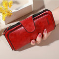 vintage wallet multiple zippered compartments credit card