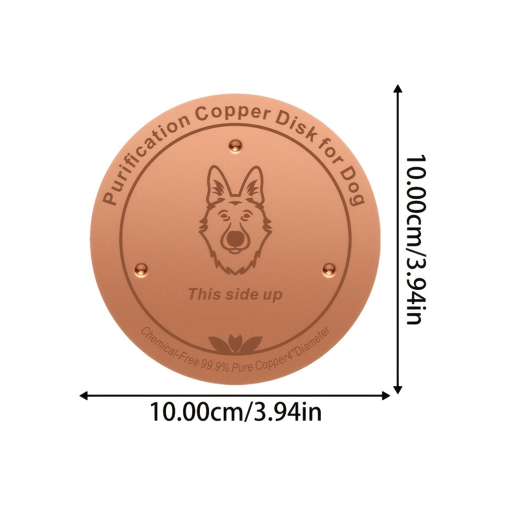 copper pet water filter bowl featuring