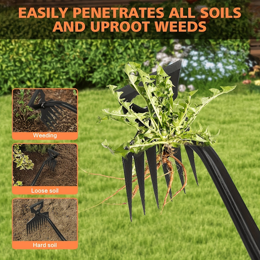 heavy duty manual weeding tool   long handled