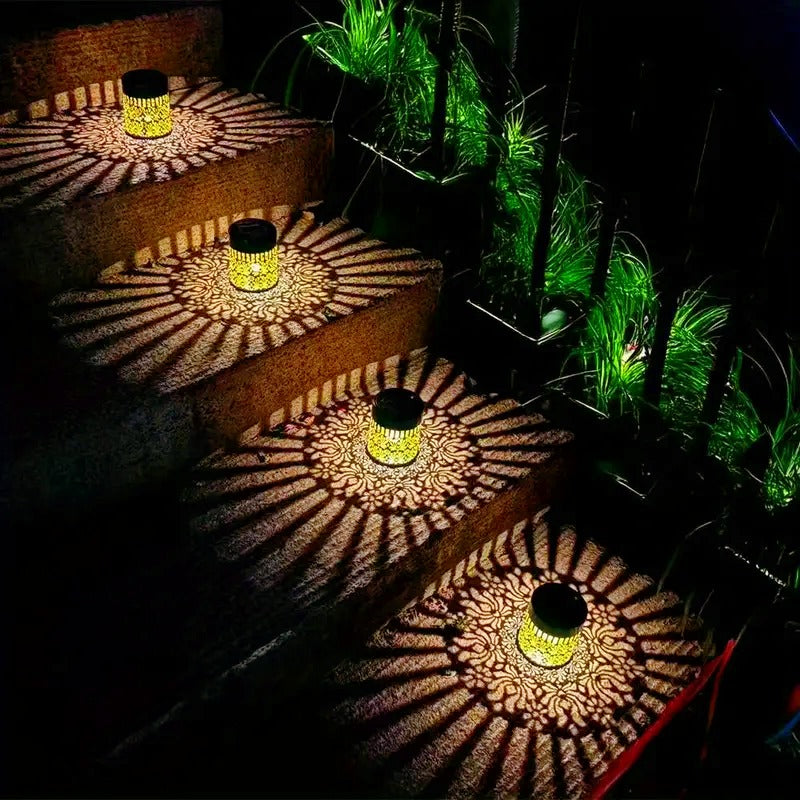 4 solar outdoor peony deck lights decorative solar warm
