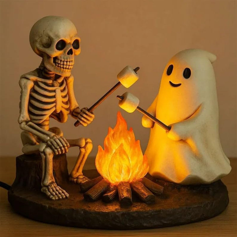 realistic flickering flame roasting marshmallow resin