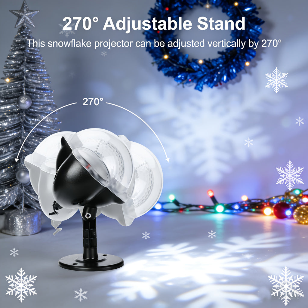 an   outdoor snowflake projection light suitable
