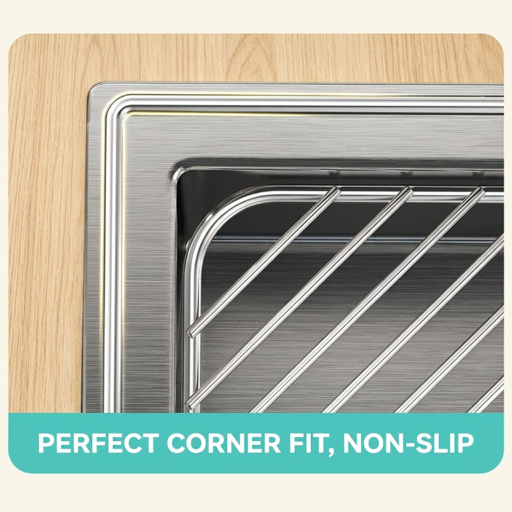 1pc corner sink storage rack heavy duty stainless steel sink