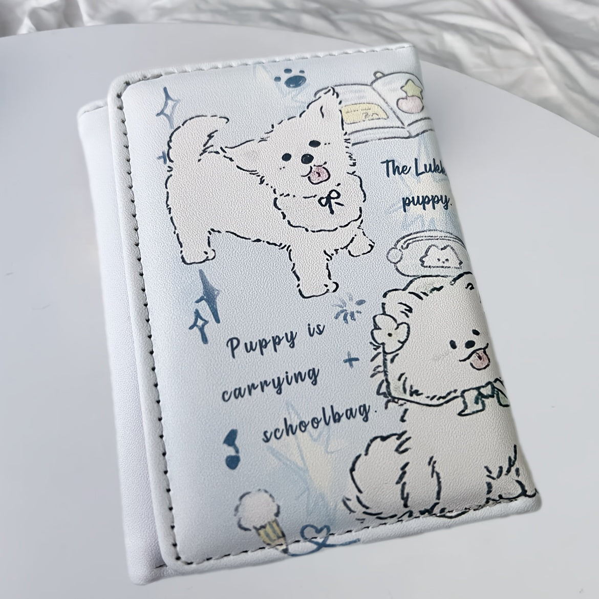 kitten star trifold wallet couple style   large