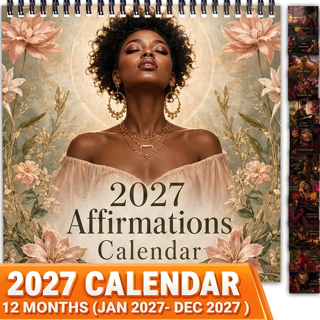 2027 wall calendar 1 pack 2027 affirmation wall calendar