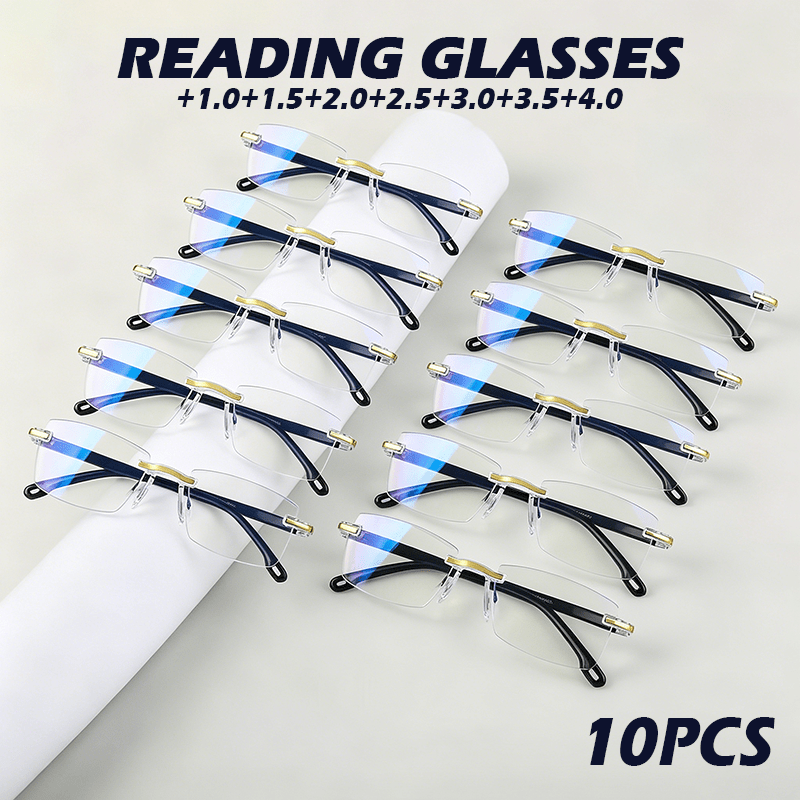 value 10pcs set   glasses luxury diamond cut