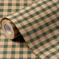 1 roll green     wrapping paper roll rustic