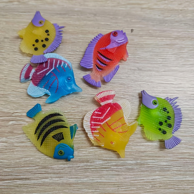 floating ornamental fish set suitable realistic plastic
