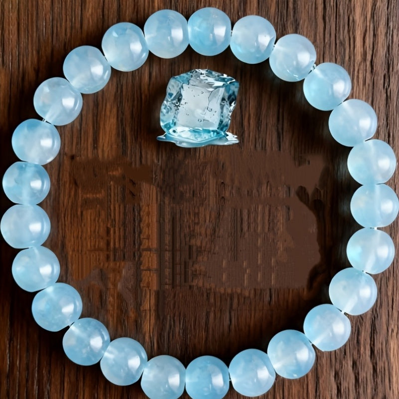 an 8mm natural deep   stone bracelet featuring
