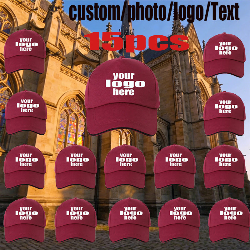 15pcs personalized custom baseball caps diy