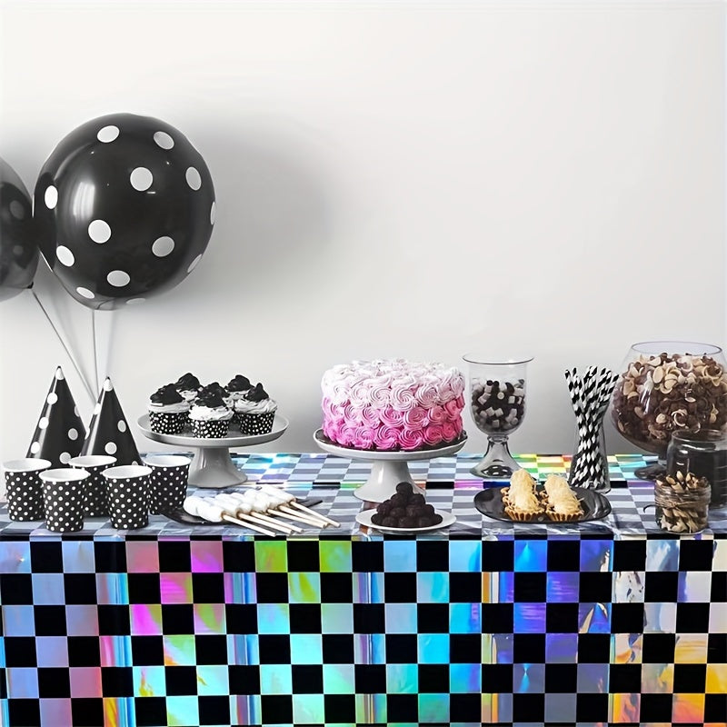 1pc black silvery   tablecloth table cover wedding