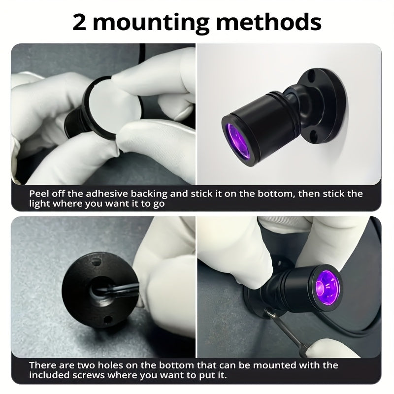 6 4 2pcs led uv blacklight usb powered 1w blacklight violet