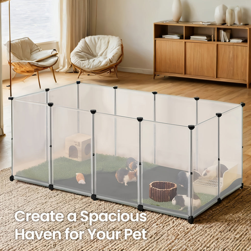 20 panels guinea pig playpen removable oxford fabric mat