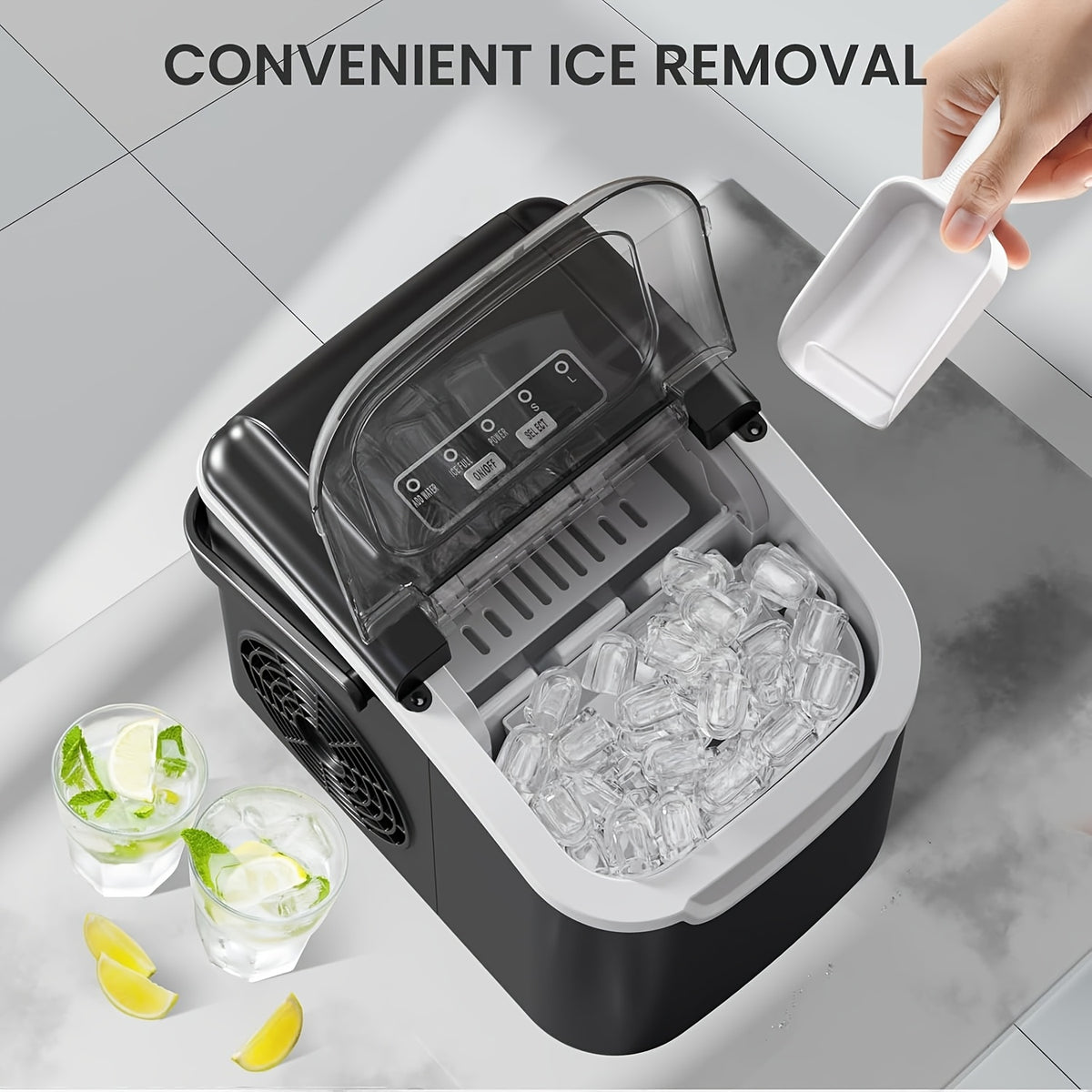 ice makers countertop 26 lbs day 35lbs day pebble ice