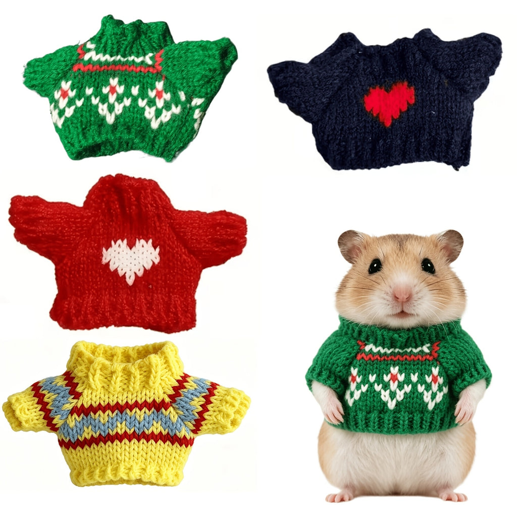 4pcs small pet autumn winter clothing cute hamster clothes