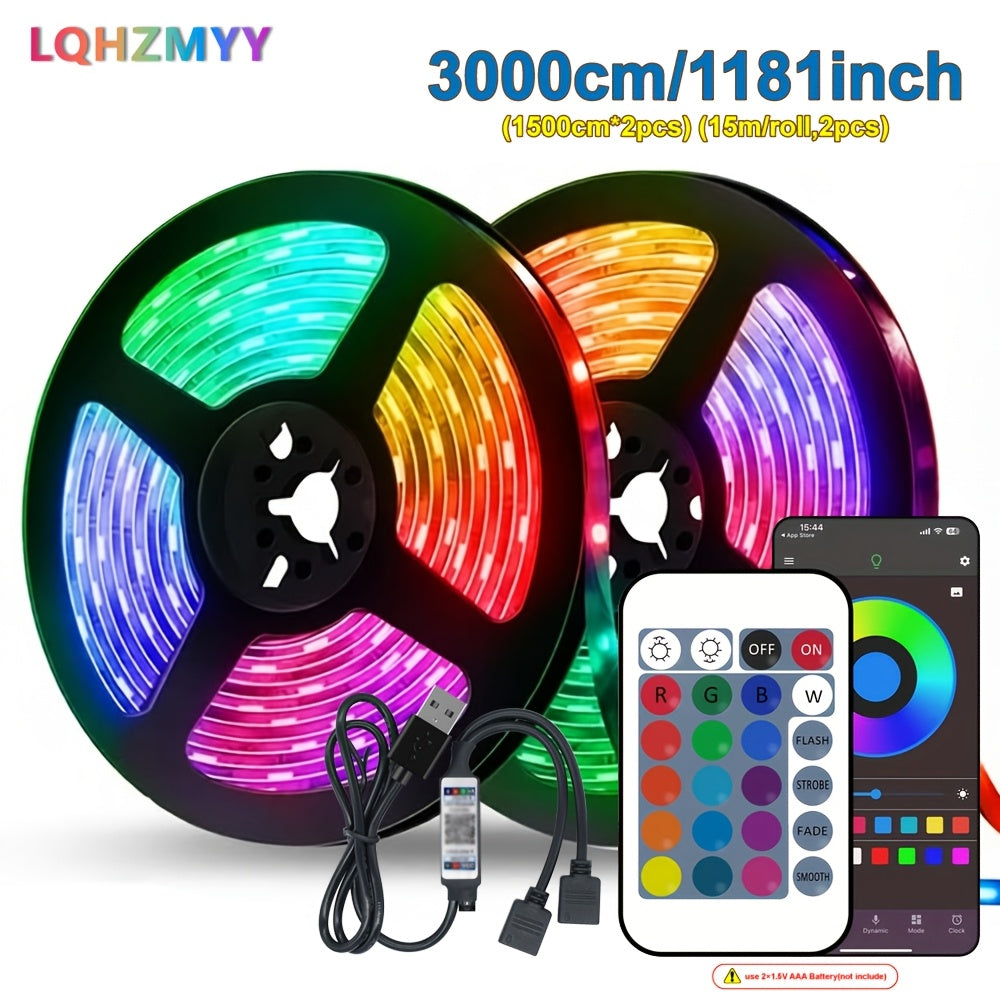 lqhzmyy smart bedroom led light strip   control