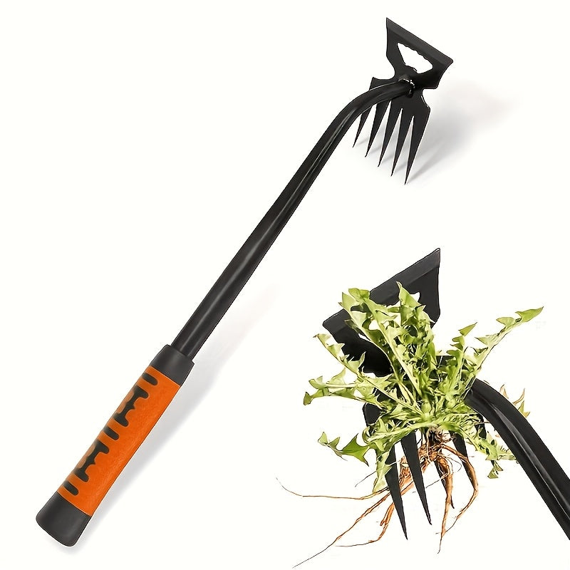 heavy duty manual weeding tool   long handled