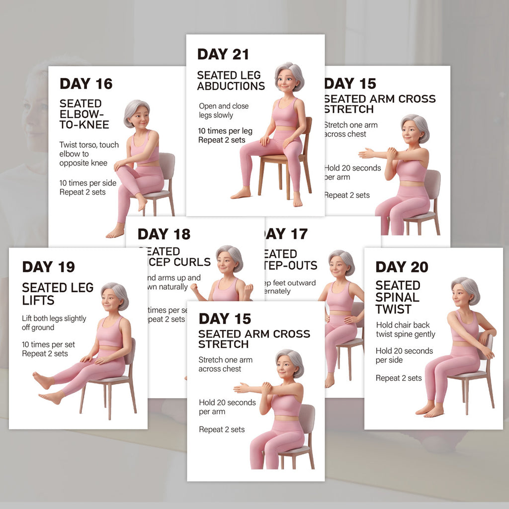 30 cards   training cards seniors chairs gentle