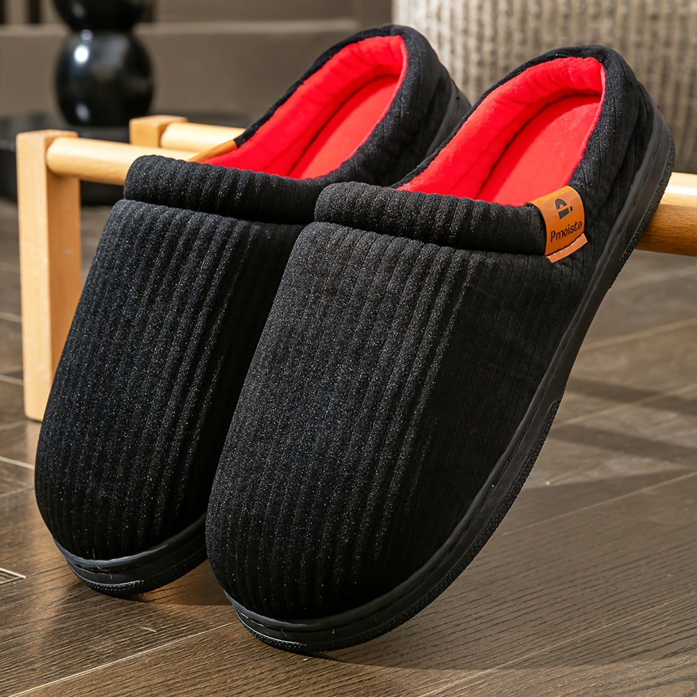 house slippers men memory foam winter warm soft