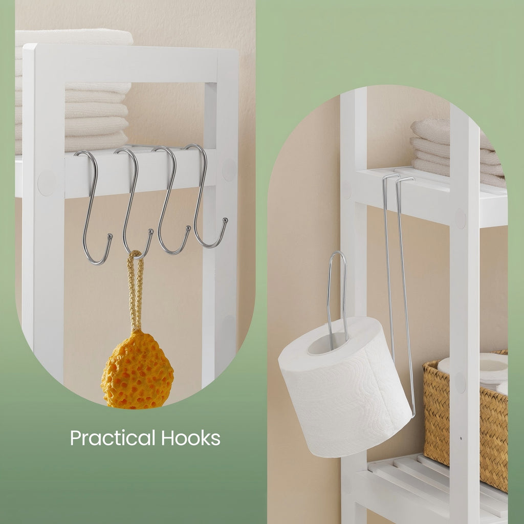 shelf unit toilet bathroom organizer